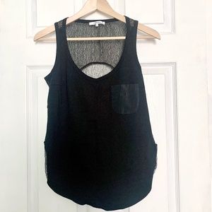 Carven Lacy Meshed Tank Top
